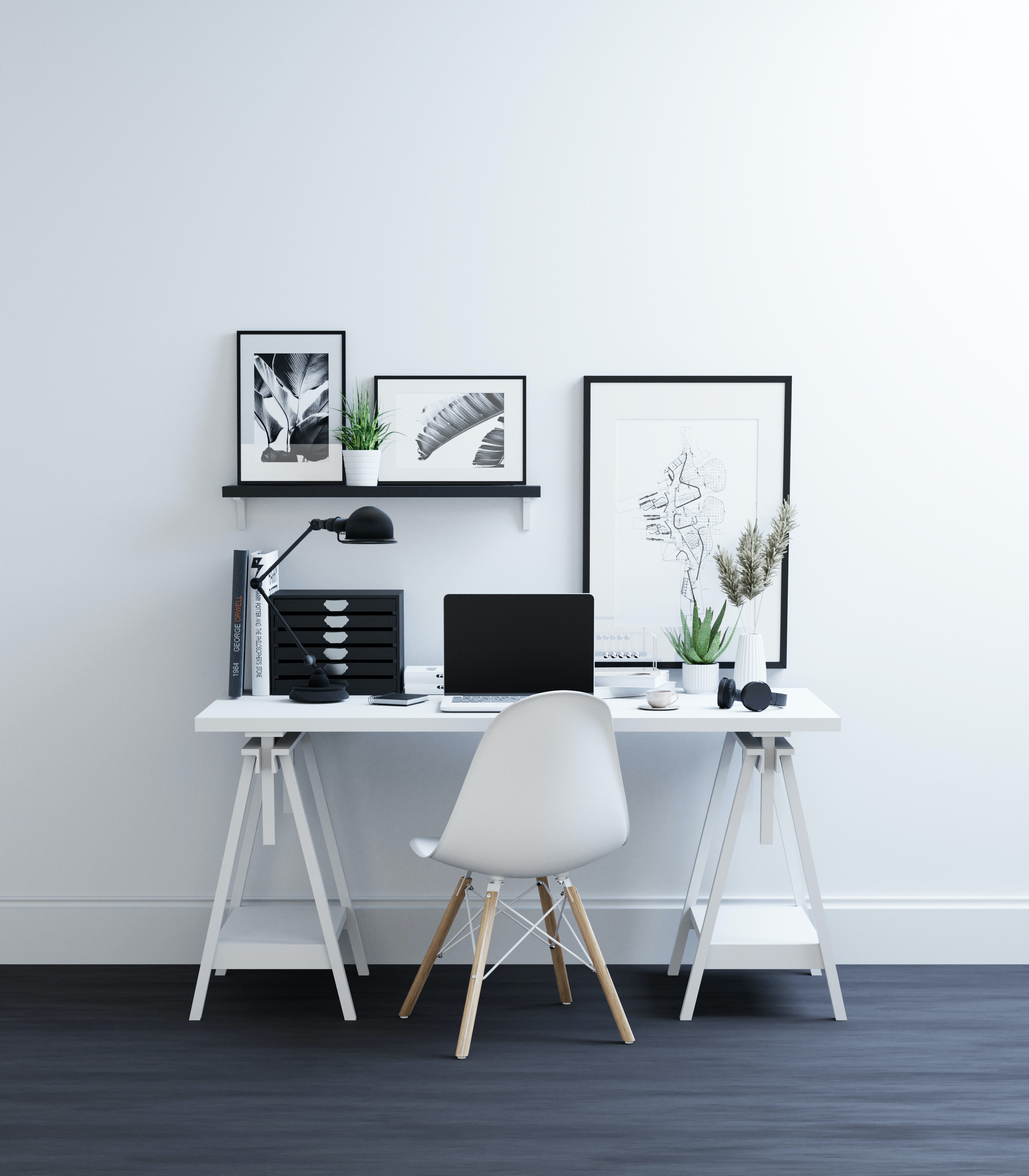 create work from home space