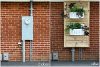 mounted box around garbage cans