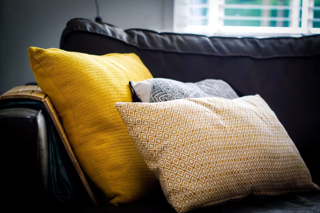 decorate with pillows