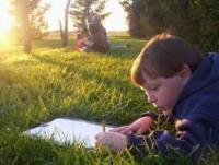 Studying in Outdoors - homeschooling