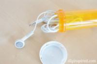 Prescription Bottles used for Earbuds case