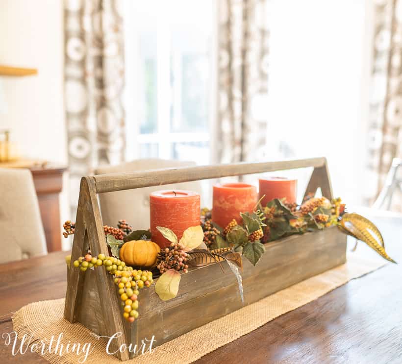 creating a Fall centerpiece