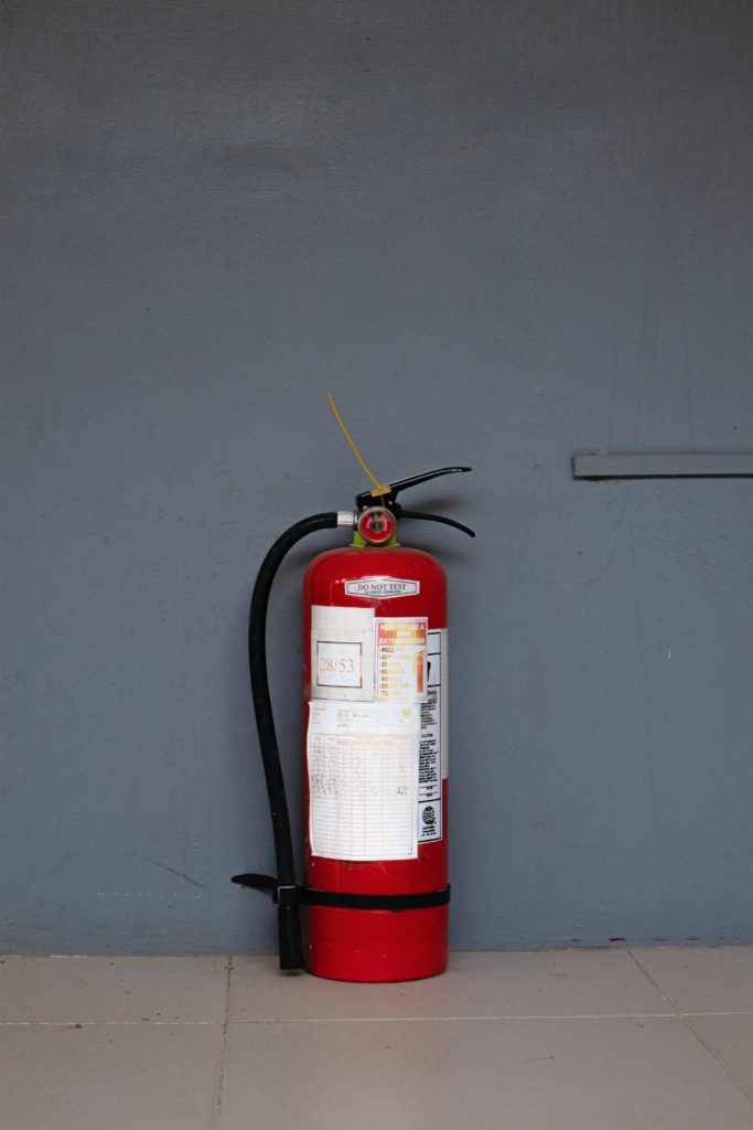 prevent fires with fire extinguisher