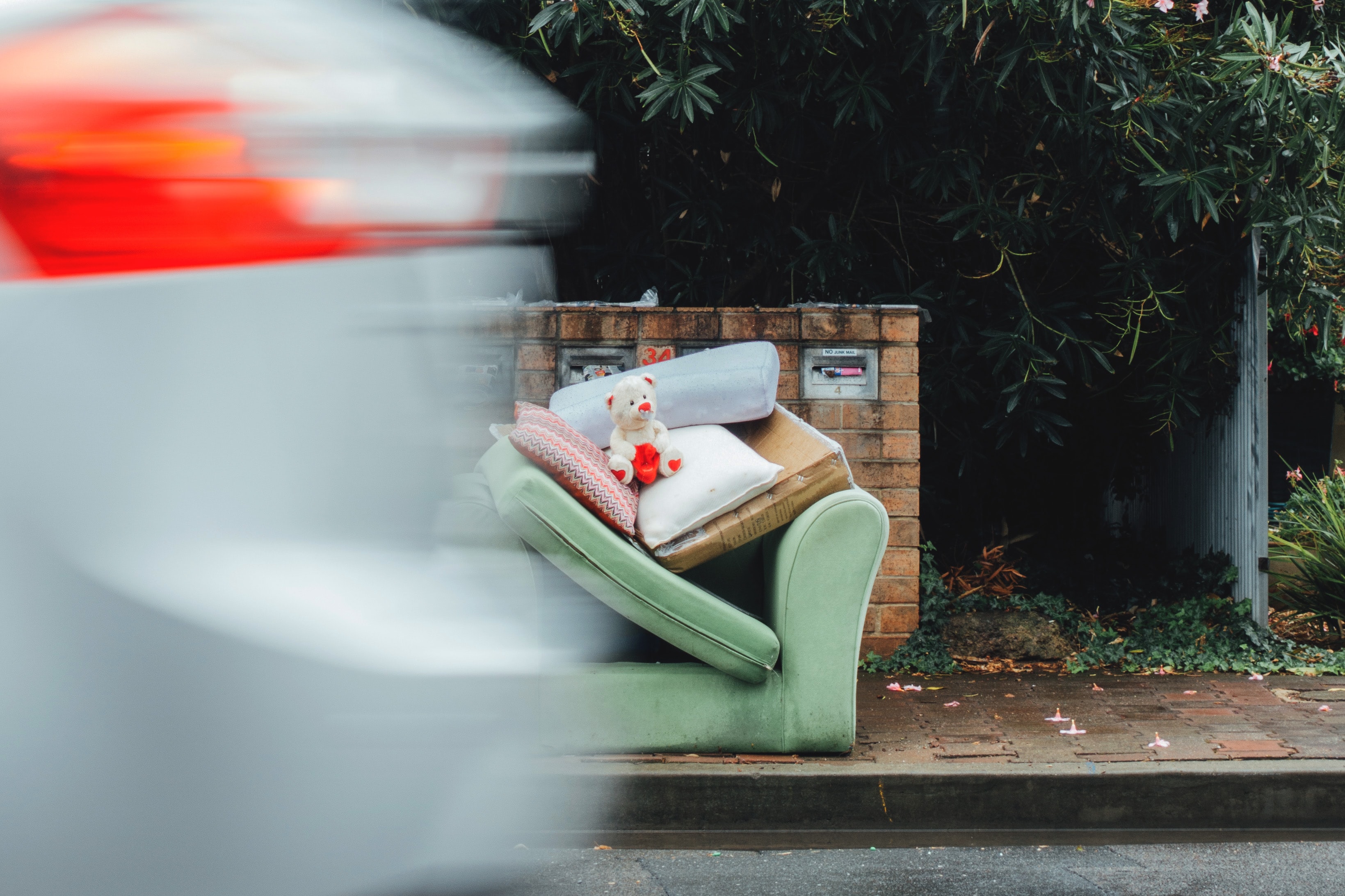 Furniture destroyed in hurricane