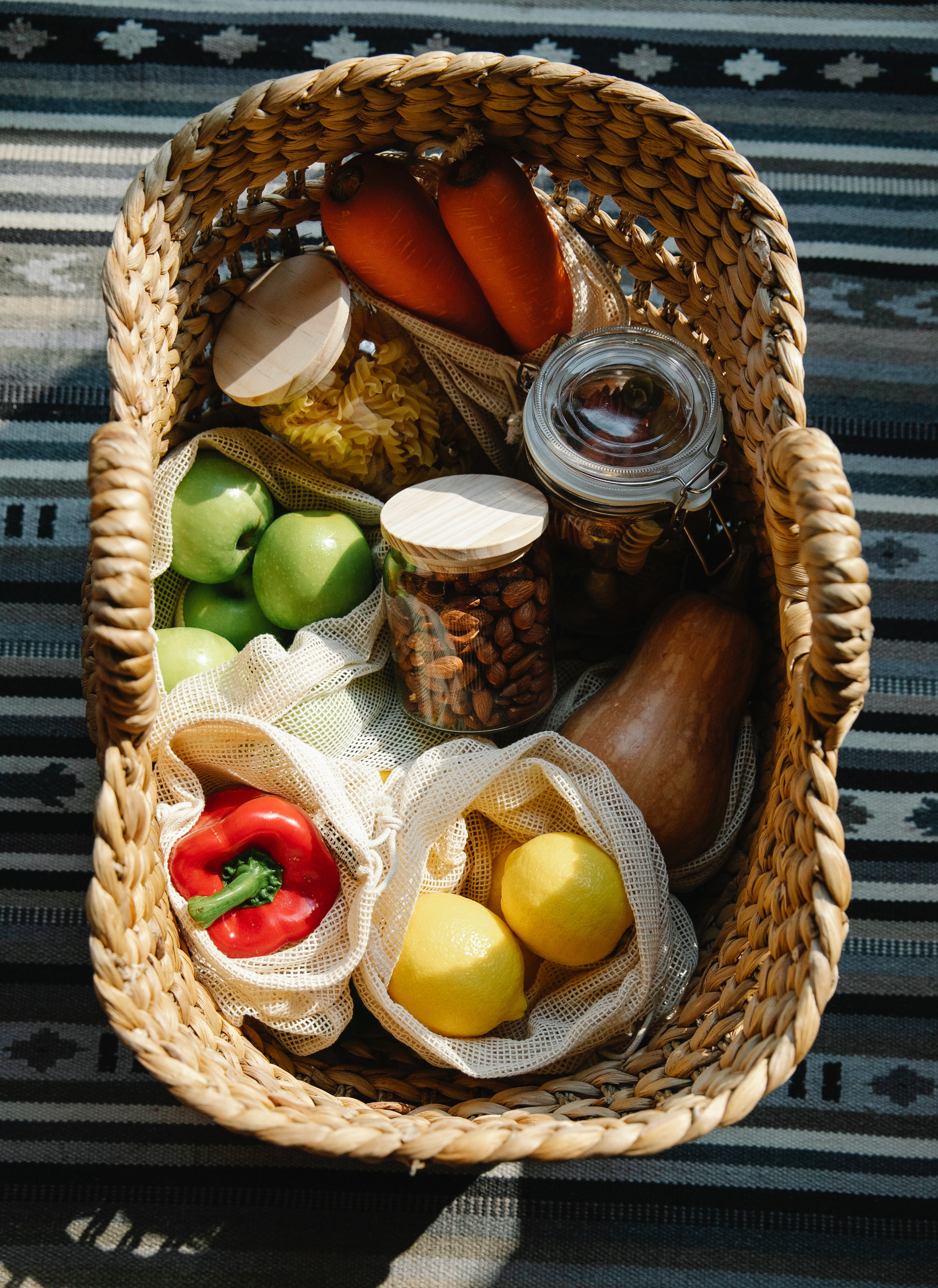 Food basket last-minute gift