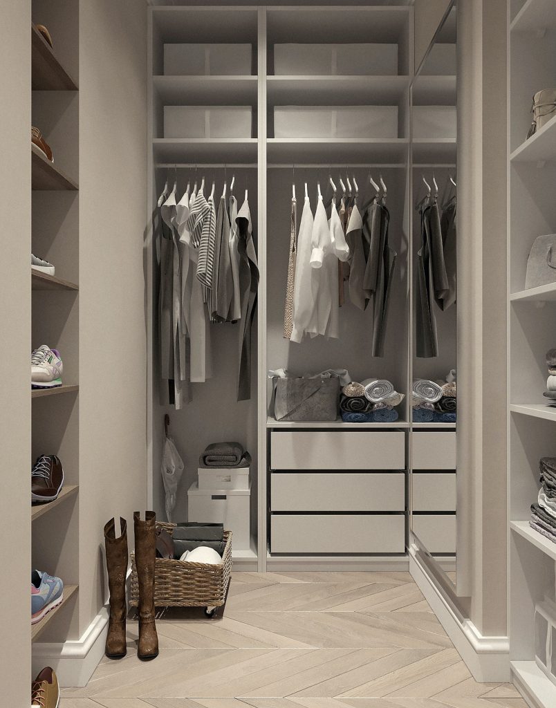 professionally installed closet system