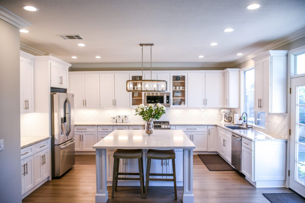 kitchen island is focal point