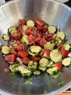 tomato cucumber salad