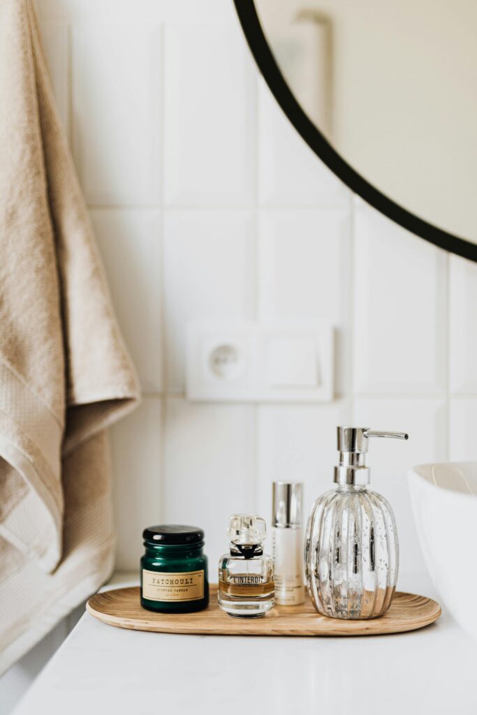 organize bathroom decrease stress