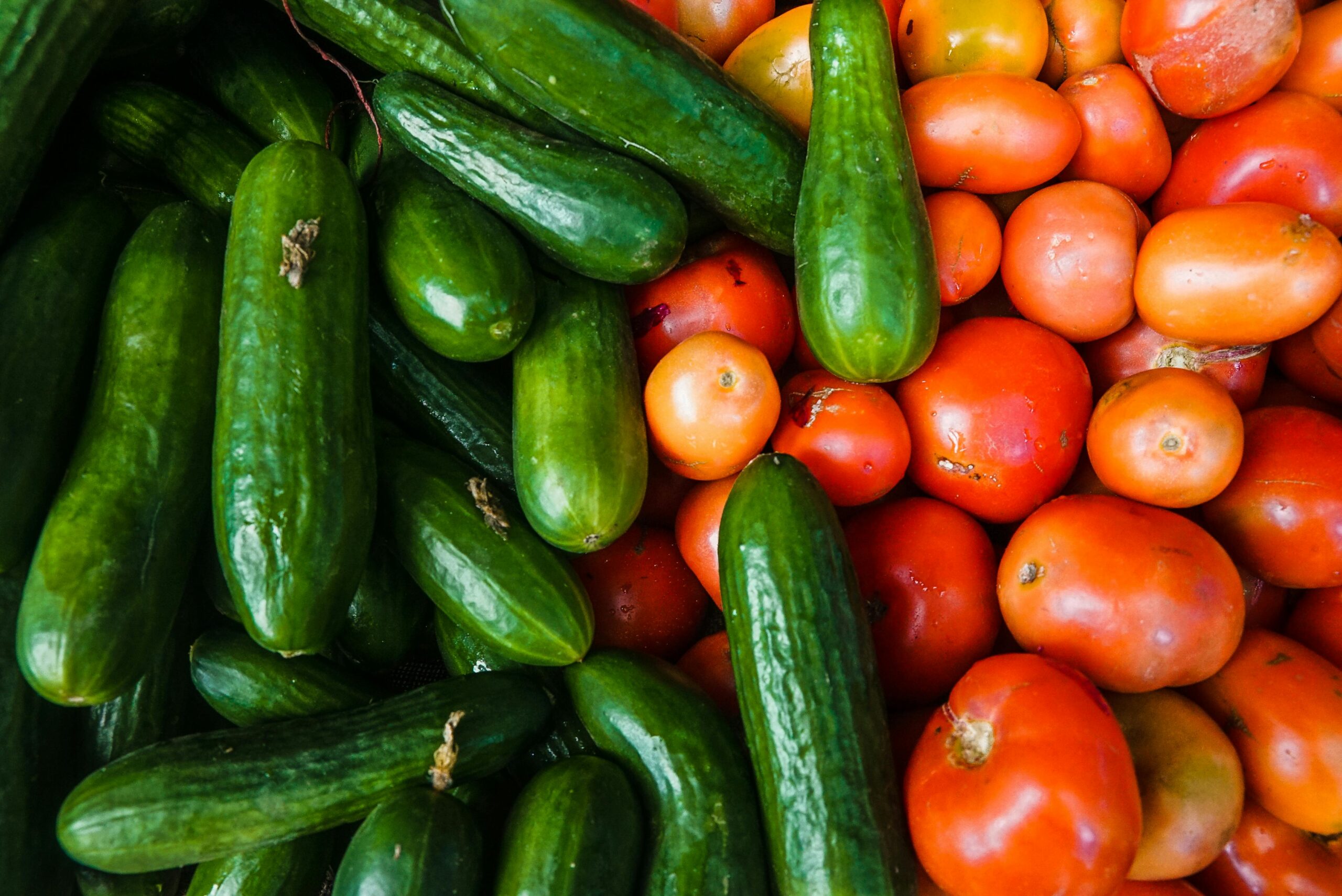 Cucumber tomato salad