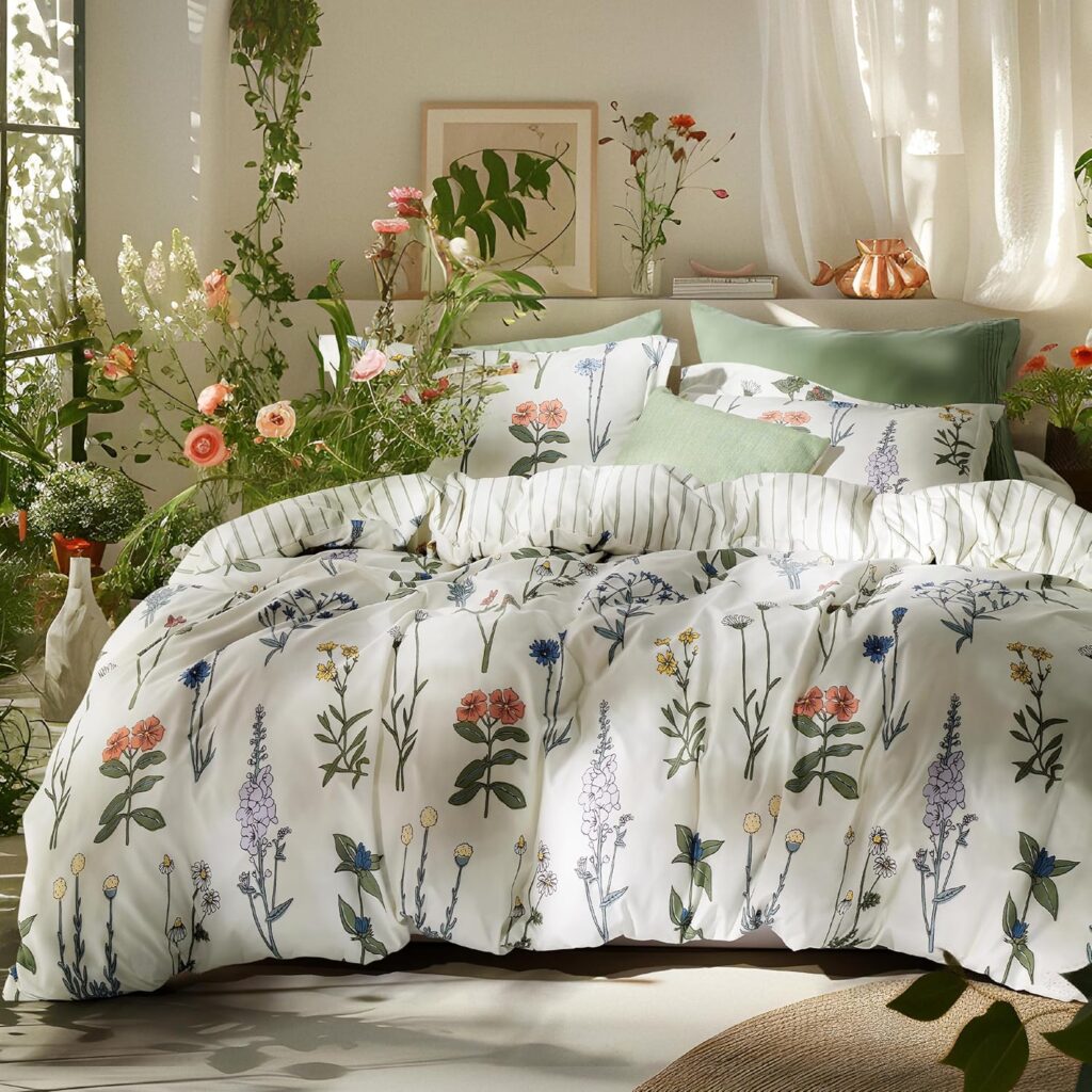 Floral bedspread