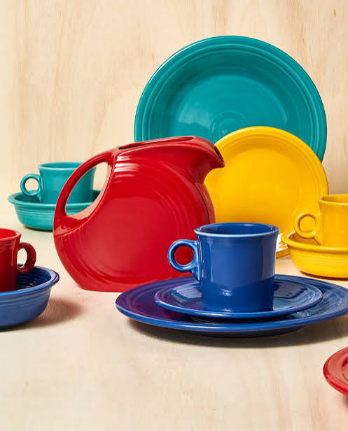 setting summer table with vintage